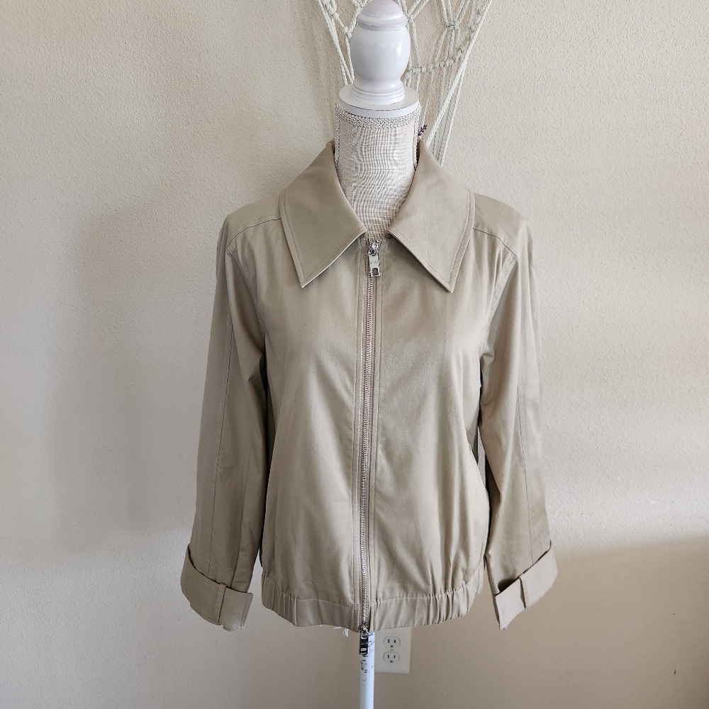 Rails York Zip Up Jacket Size XS NWT $288 Taupe - Picture 2 of 12